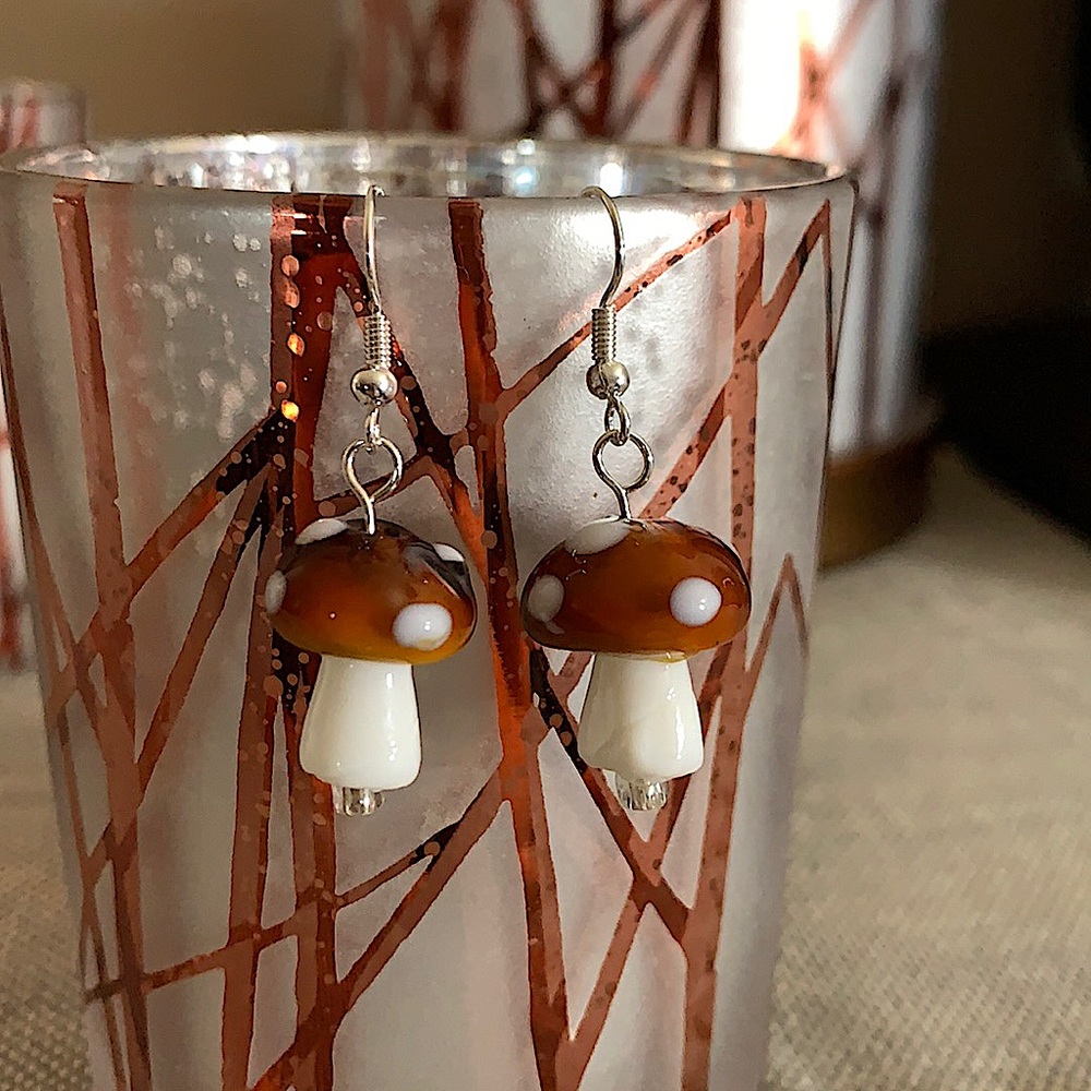 Handmade Mushrooms Earrings